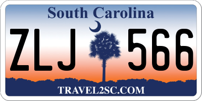 SC license plate ZLJ566