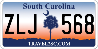 SC license plate ZLJ568