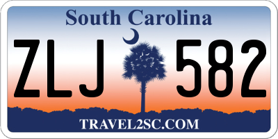 SC license plate ZLJ582