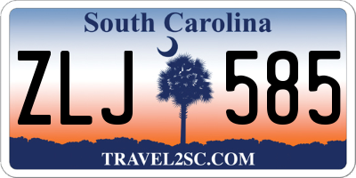 SC license plate ZLJ585