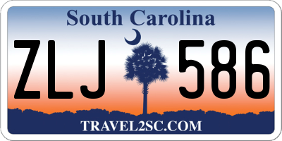 SC license plate ZLJ586