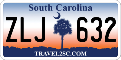 SC license plate ZLJ632