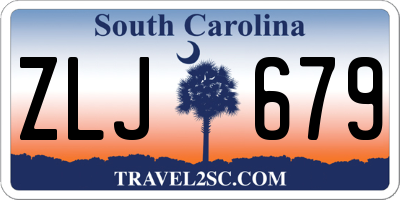 SC license plate ZLJ679