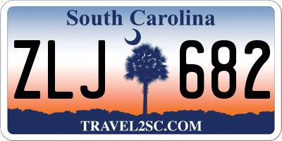 SC license plate ZLJ682