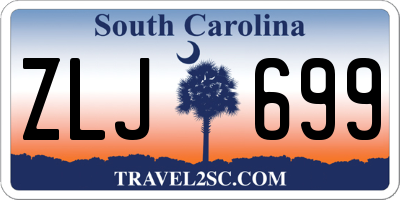 SC license plate ZLJ699