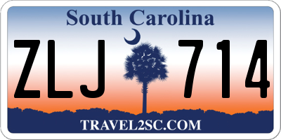 SC license plate ZLJ714