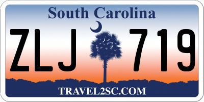 SC license plate ZLJ719