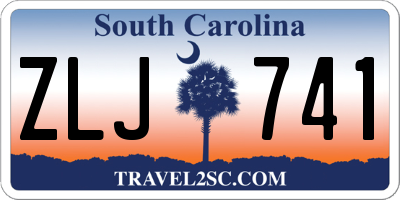 SC license plate ZLJ741