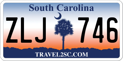 SC license plate ZLJ746