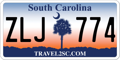 SC license plate ZLJ774