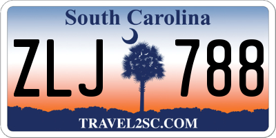 SC license plate ZLJ788