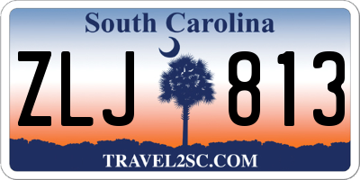 SC license plate ZLJ813