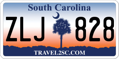 SC license plate ZLJ828