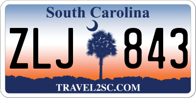 SC license plate ZLJ843