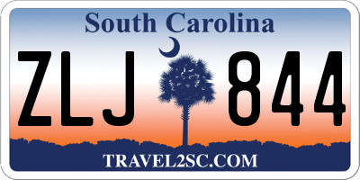 SC license plate ZLJ844