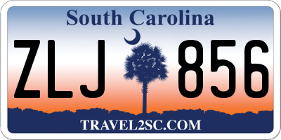 SC license plate ZLJ856