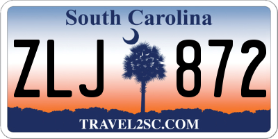 SC license plate ZLJ872