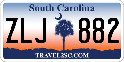 SC license plate ZLJ882