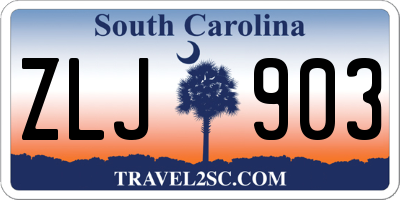 SC license plate ZLJ903