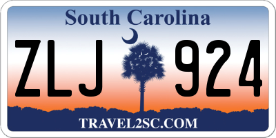 SC license plate ZLJ924