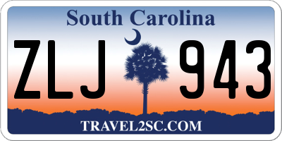 SC license plate ZLJ943