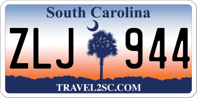 SC license plate ZLJ944