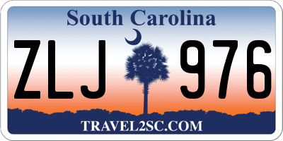 SC license plate ZLJ976