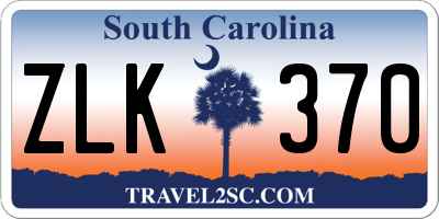 SC license plate ZLK370