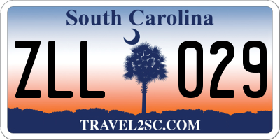 SC license plate ZLL029