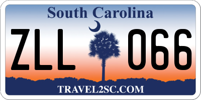 SC license plate ZLL066
