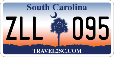 SC license plate ZLL095