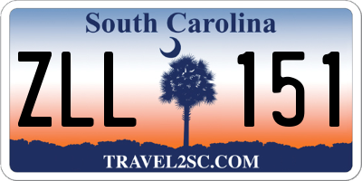 SC license plate ZLL151
