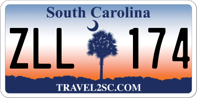 SC license plate ZLL174
