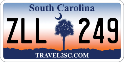SC license plate ZLL249