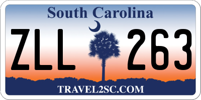 SC license plate ZLL263