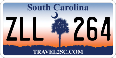 SC license plate ZLL264