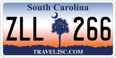 SC license plate ZLL266