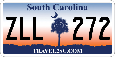 SC license plate ZLL272