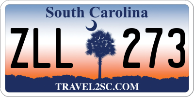 SC license plate ZLL273