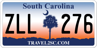 SC license plate ZLL276