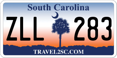 SC license plate ZLL283