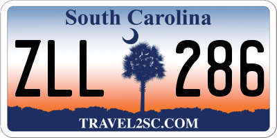 SC license plate ZLL286