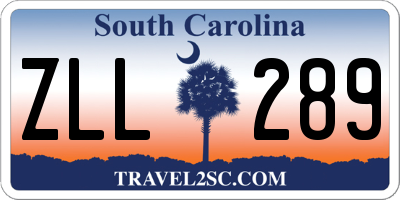 SC license plate ZLL289