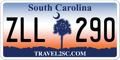 SC license plate ZLL290