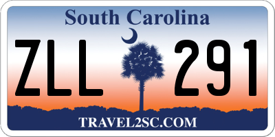 SC license plate ZLL291