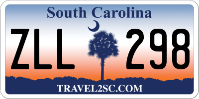 SC license plate ZLL298