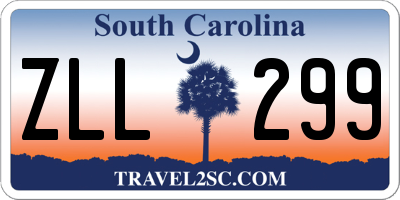 SC license plate ZLL299
