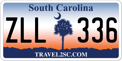 SC license plate ZLL336