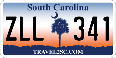 SC license plate ZLL341