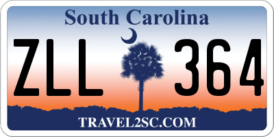 SC license plate ZLL364